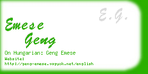 emese geng business card